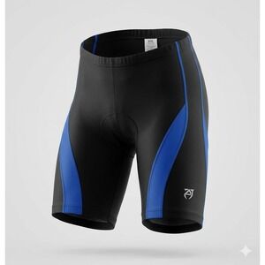 Lycra Brand Men's Padded Black and Blue Bike Shorts. New With Tags. Size 2XL